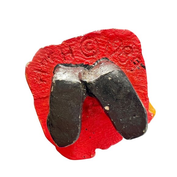 House Of Hatten 1987 Enchanted Forest Hand-Painted Santa Figurine Bells Star - Picture 9 of 11